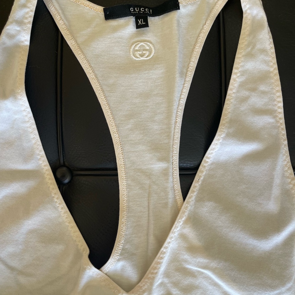 GUCCI White Sleeveless Top - Picture 2 of 9